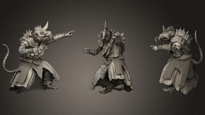 Figurines heroes, monsters and demons (Red Guard1, STKM_1094) 3D models for cnc
